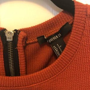 Rust colored F21 dress